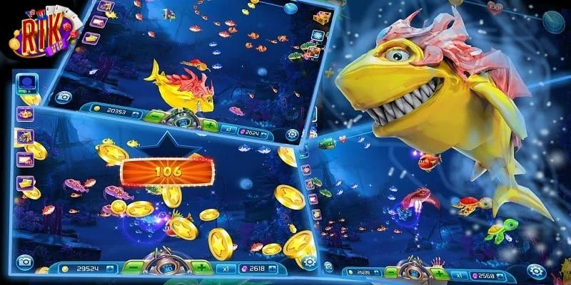 Bắn Cá Xèng: Game Săn Cá Mới Lạ, Hấp Dẫn Tại RIKVIP 2 Hệ số tương ứng khi tham gia trò chơi bắn cá.