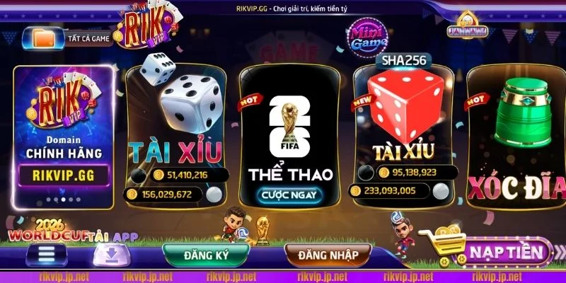 Cổng game RIK VIP mang đến tỷ lệ trả thưởng cực hấp dẫn
